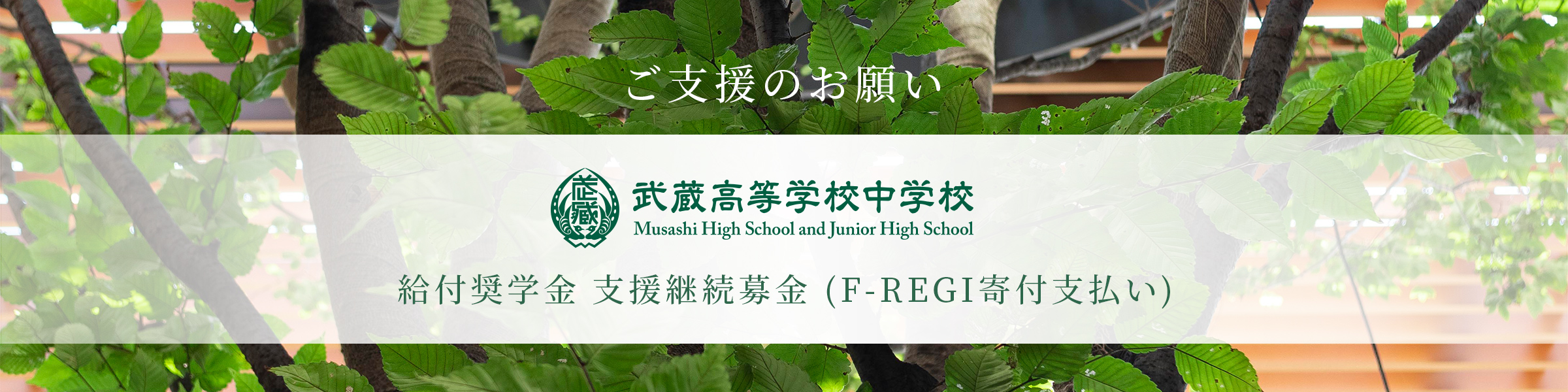 給付奨学金 支援継続募金e-regi